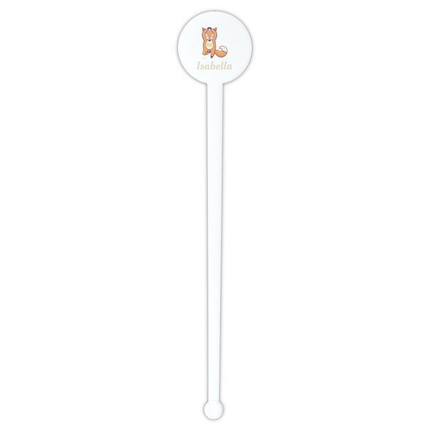 Foxy Yoga White Plastic 7" Stir Stick - Round - Single Stick