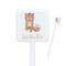 Foxy Yoga Square Plastic Stir Sticks (Personalized)