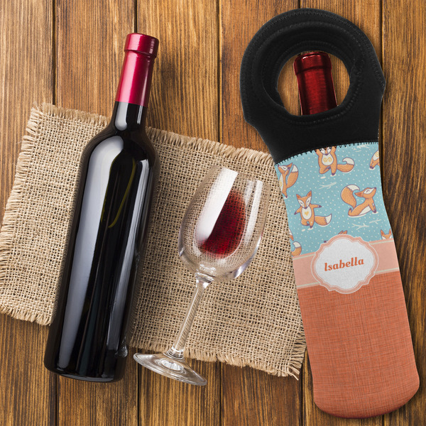 Foxy Yoga Wine Tote Bag - FLATLAY