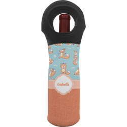 Foxy Yoga Wine Tote Bag (Personalized)