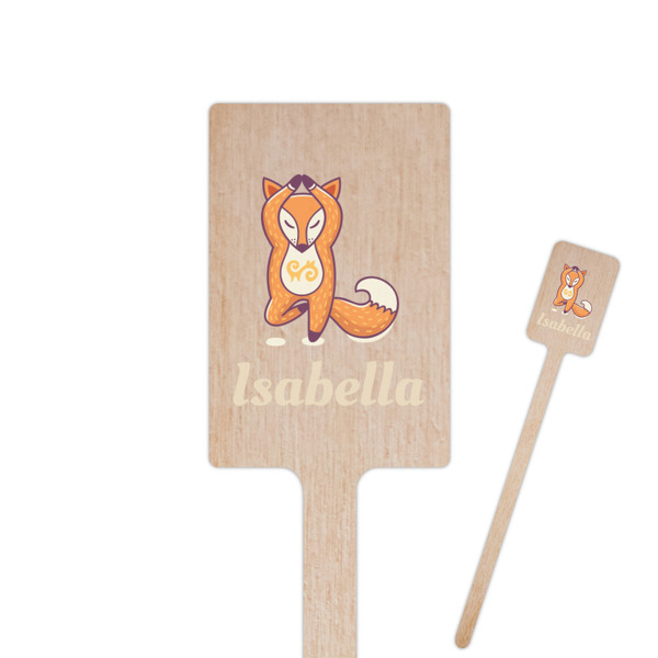 Custom Foxy Yoga Rectangle Wooden Stir Sticks (Personalized)