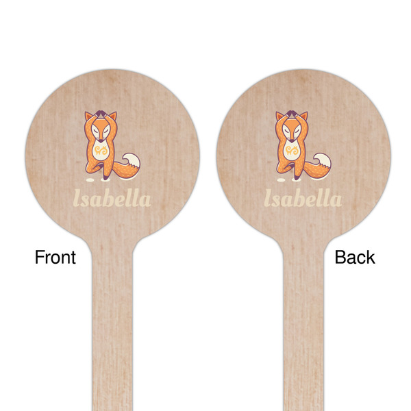 Foxy Yoga Wooden 7.5" Stir Stick - Round - Double Sided - Front & Back