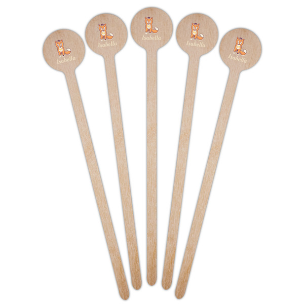 Foxy Yoga Wooden 7.5" Stir Stick - Round - Fan View