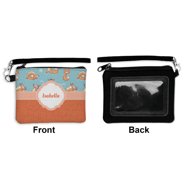 Foxy Yoga Wristlet ID Cases - Front & Back