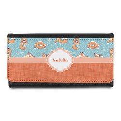 Foxy Yoga Leatherette Ladies Wallet (Personalized)