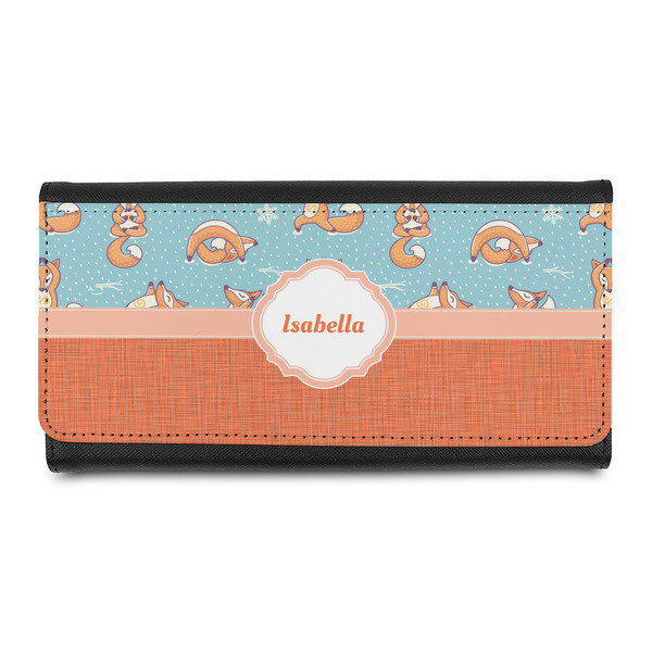 Custom Foxy Yoga Leatherette Ladies Wallet (Personalized)