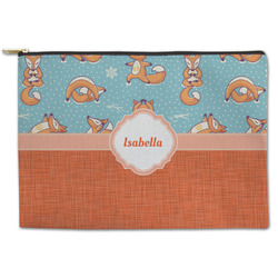 Foxy Yoga Zipper Pouch - Large - 12.5"x8.5" (Personalized)