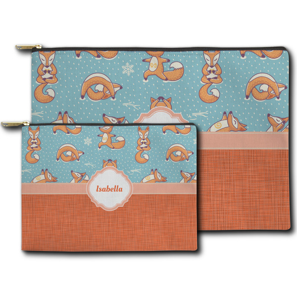 Foxy Yoga Zippered Pouches - Size Comparison