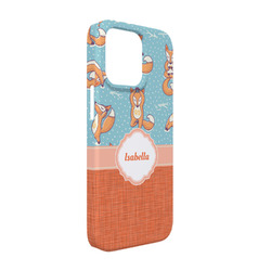Foxy Yoga iPhone Case - Plastic - iPhone 13 (Personalized)