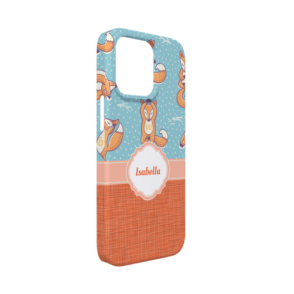 Custom Foxy Yoga iPhone Case - Plastic - iPhone 13 Mini (Personalized)