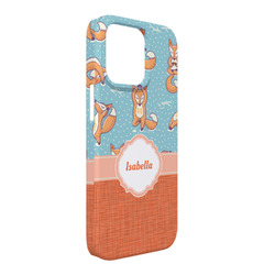 Foxy Yoga iPhone Case - Plastic - iPhone 13 Pro Max (Personalized)