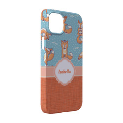 Foxy Yoga iPhone Case - Plastic - iPhone 14 (Personalized)