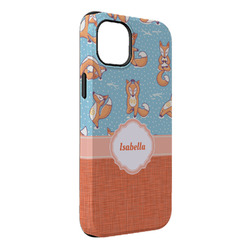 Foxy Yoga iPhone Case - Rubber Lined - iPhone 14 Plus (Personalized)