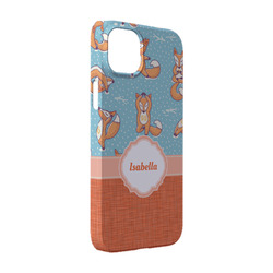 Foxy Yoga iPhone Case - Plastic - iPhone 14 Pro (Personalized)