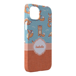 Foxy Yoga iPhone Case - Plastic - iPhone 14 Pro Max (Personalized)