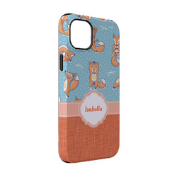 Foxy Yoga iPhone Case - Rubber Lined - iPhone 14 Pro (Personalized)