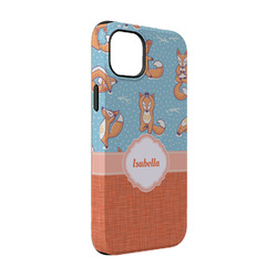 Foxy Yoga iPhone Case - Rubber Lined - iPhone 14 (Personalized)