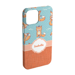Foxy Yoga iPhone Case - Plastic - iPhone 15 (Personalized)