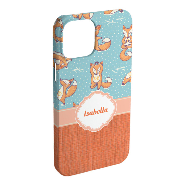Custom Foxy Yoga iPhone Case - Plastic - iPhone 15 Plus (Personalized)