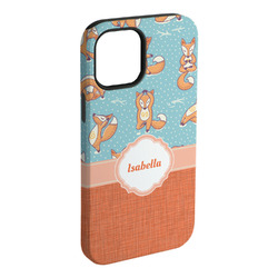 Foxy Yoga iPhone Case - Rubber Lined - iPhone 15 Plus (Personalized)