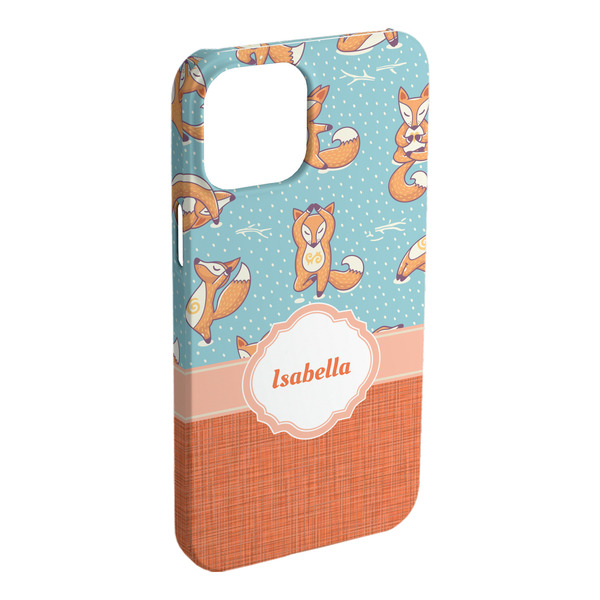 Custom Foxy Yoga iPhone Case - Plastic (Personalized)