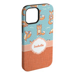 Foxy Yoga iPhone Case - Rubber Lined (Personalized)