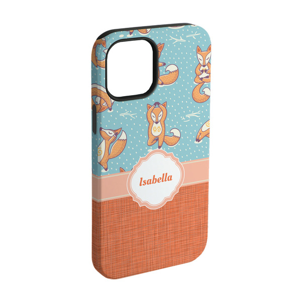 Custom Foxy Yoga iPhone Case - Rubber Lined - iPhone 15 (Personalized)