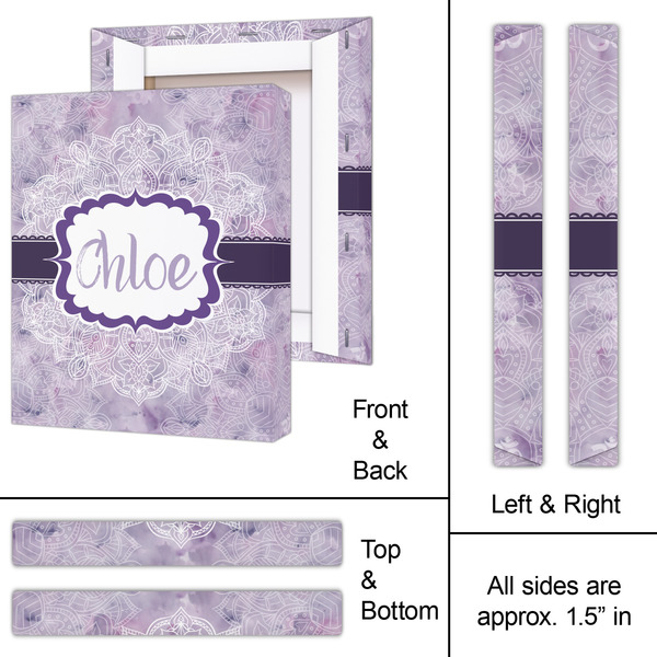 Watercolor Mandala 11x14 - Canvas Print - Approval