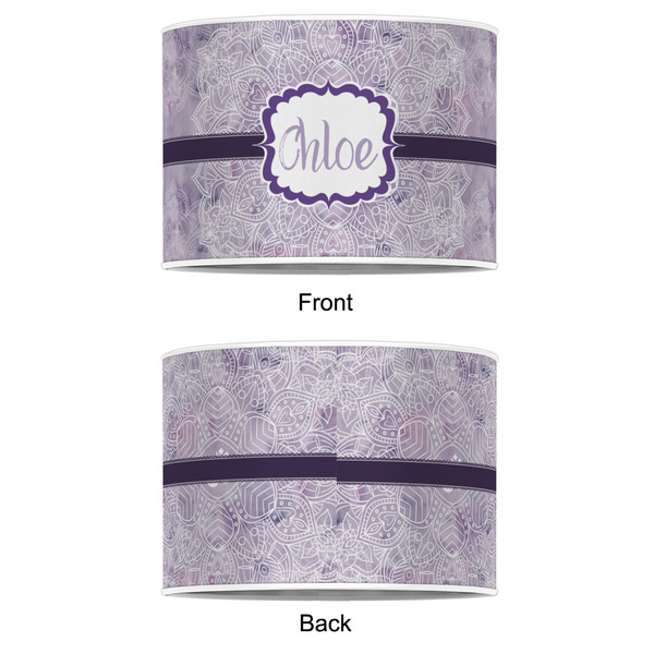 Watercolor Mandala 12" Drum Lampshade - APPROVAL (Poly Film)