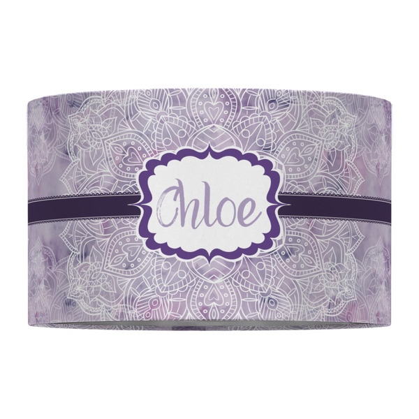 Watercolor Mandala 12" Drum Lampshade - FRONT (Fabric)