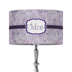 Watercolor Mandala 12" Drum Lamp Shade - Fabric (Personalized)