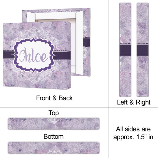 Watercolor Mandala 12x12 - Canvas Print - Approval