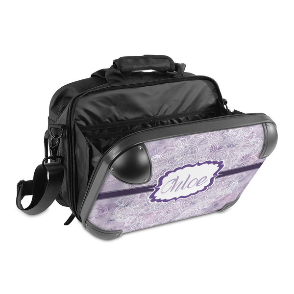 Watercolor Mandala 15" Hard Shell Briefcase - Open