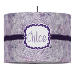 Watercolor Mandala Drum Pendant Lamp (Personalized)