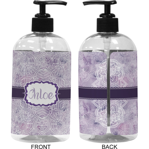 Watercolor Mandala 16 oz Plastic Liquid Dispenser (Approval)