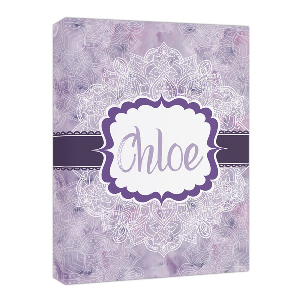 Custom Watercolor Mandala Canvas Print - 16x20 (Personalized)