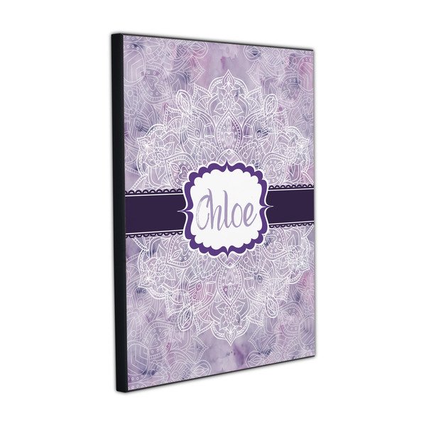 Watercolor Mandala 16x20 Wood Print - Angle View