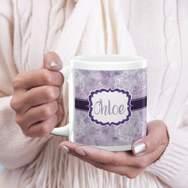 Watercolor Mandala 20oz Coffee Mug - LIFESTYLE