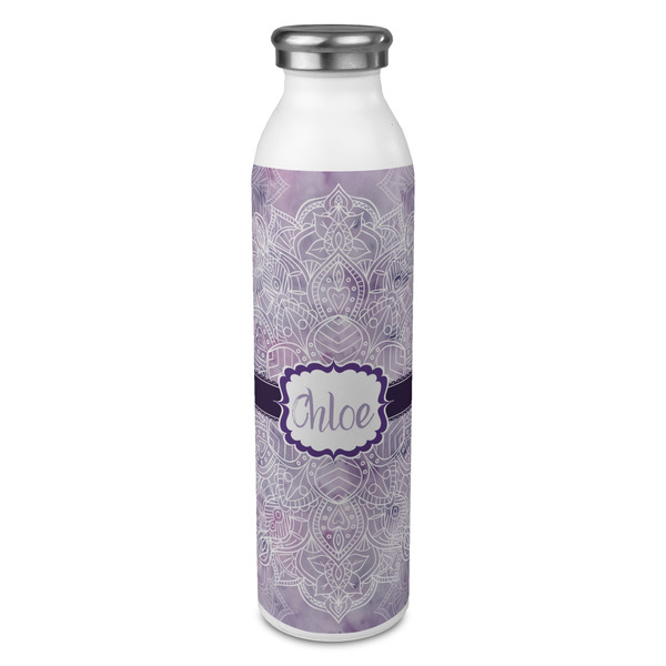 Custom Watercolor Mandala 20oz Stainless Steel Water Bottle - Full Print (Personalized)