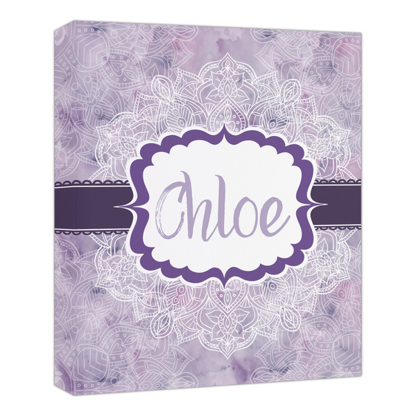 Custom Watercolor Mandala Canvas Print - 20x24 (Personalized)