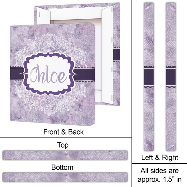 Watercolor Mandala 20x24 - Canvas Print - Approval