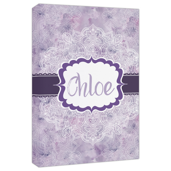 Custom Watercolor Mandala Canvas Print - 20x30 (Personalized)