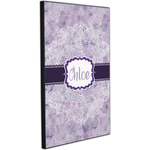 Watercolor Mandala 20x30 Wood Print - Angle View