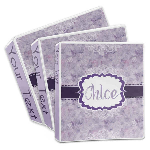 Watercolor Mandala 3-Ring Binder Group