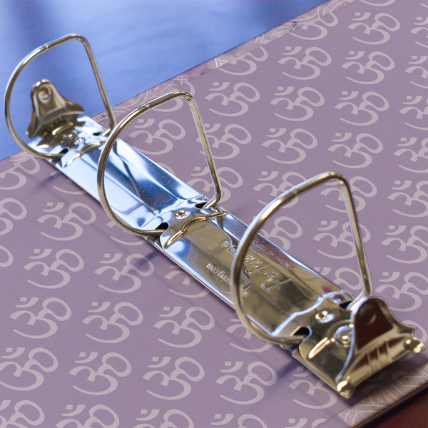 Watercolor Mandala 3 Ring Binders - Full Wrap - 2" - DETAIL