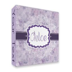Watercolor Mandala 3 Ring Binder - Full Wrap (Personalized)