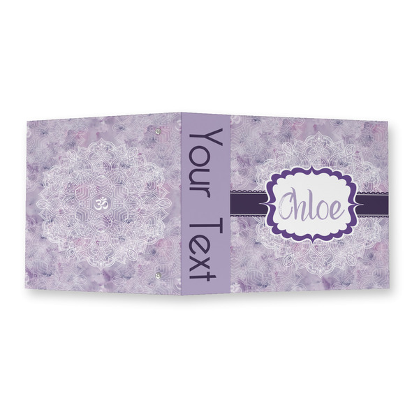 Watercolor Mandala 3 Ring Binders - Full Wrap - 2" - OPEN OUTSIDE