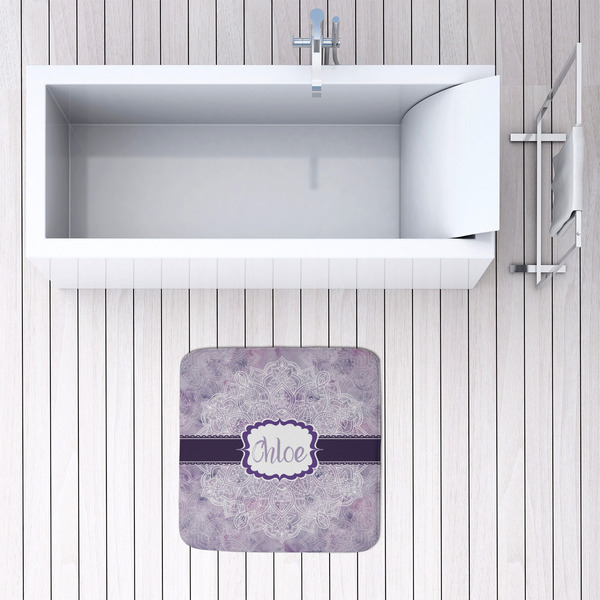 Watercolor Mandala 48x48 Foam Memory Mat - LIFESTYLE