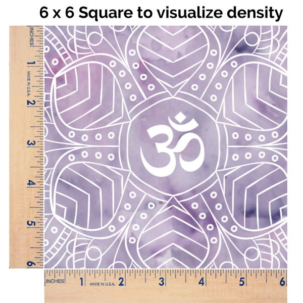 Watercolor Mandala 6x6 Swatch of Fabric