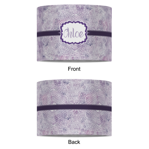 Watercolor Mandala 8" Drum Lampshade - APPROVAL (Fabric)